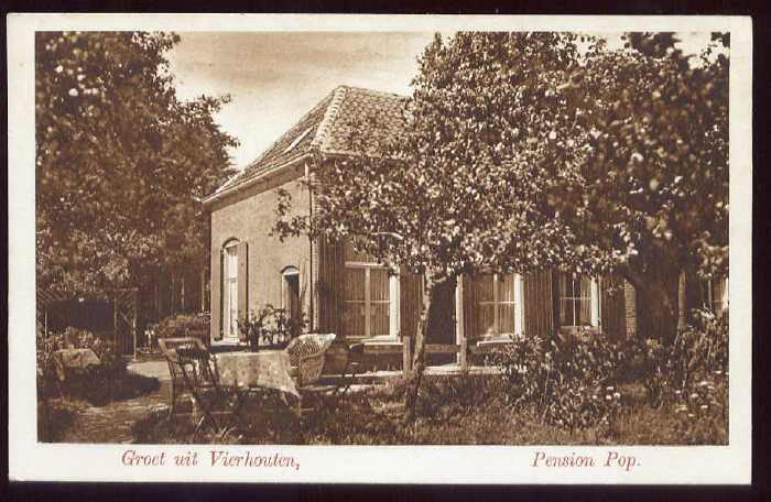 Oude asichten zwart wit Vierhouten 1